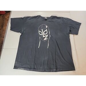 YAZBEK Rayo de Jalisco Lucha Libre T-Shirt Mens 3XL Black Mexican Wrestling Mask